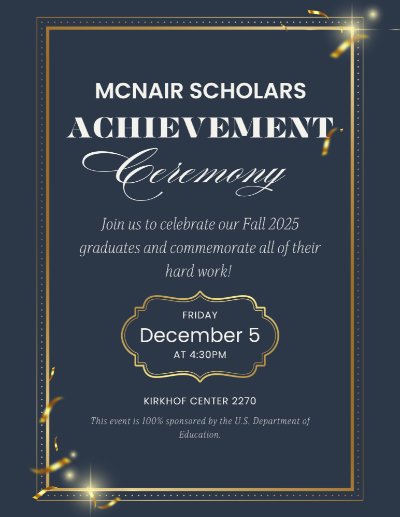 McNair Scholars Achievement Ceremony